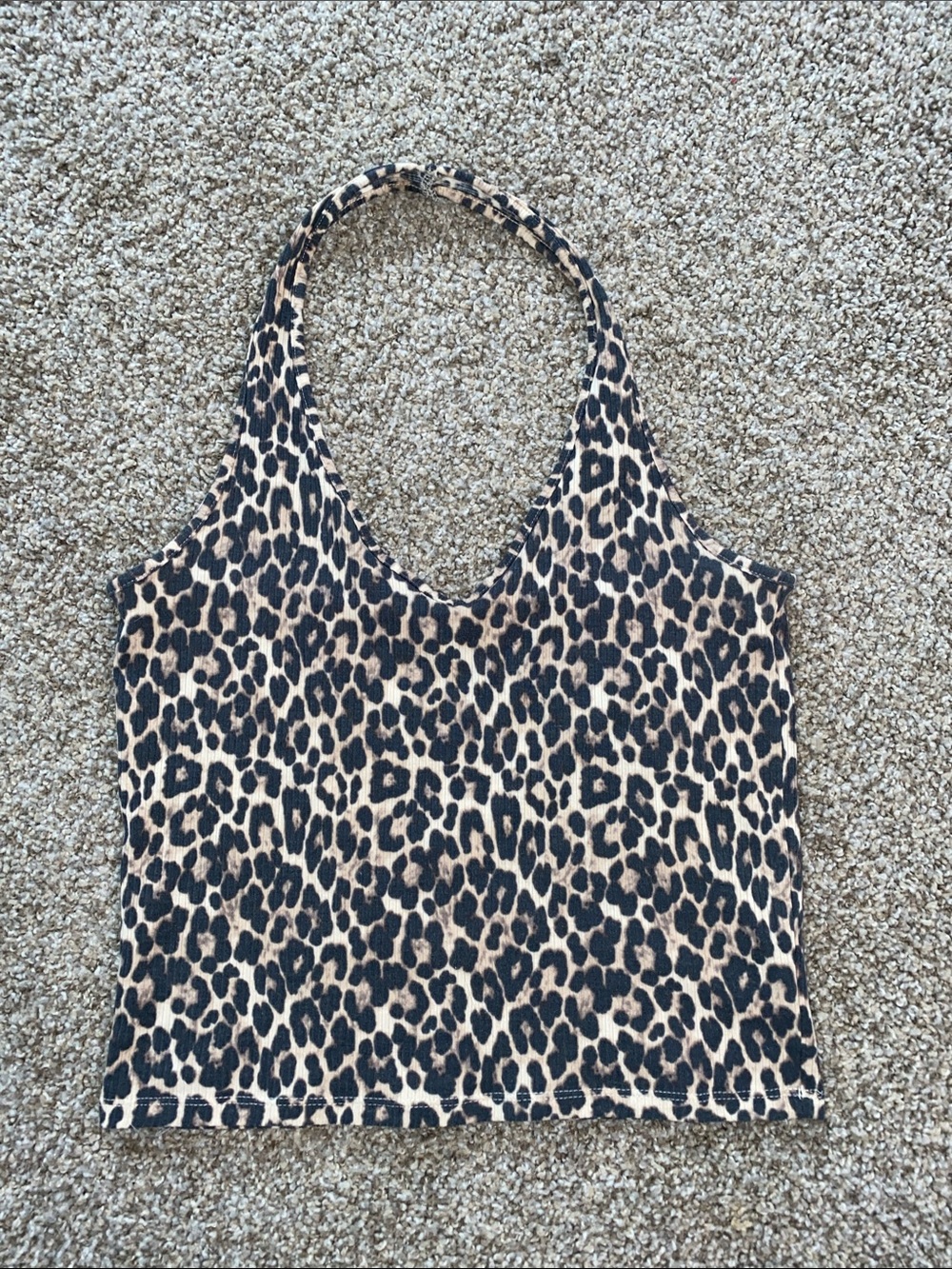 Leopard Print Halter Top